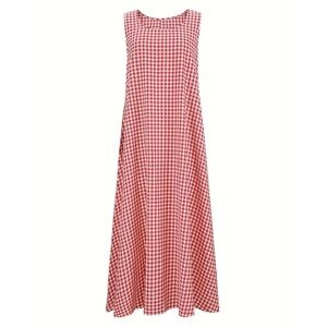 Red Gingham Women's Dress, size 2X